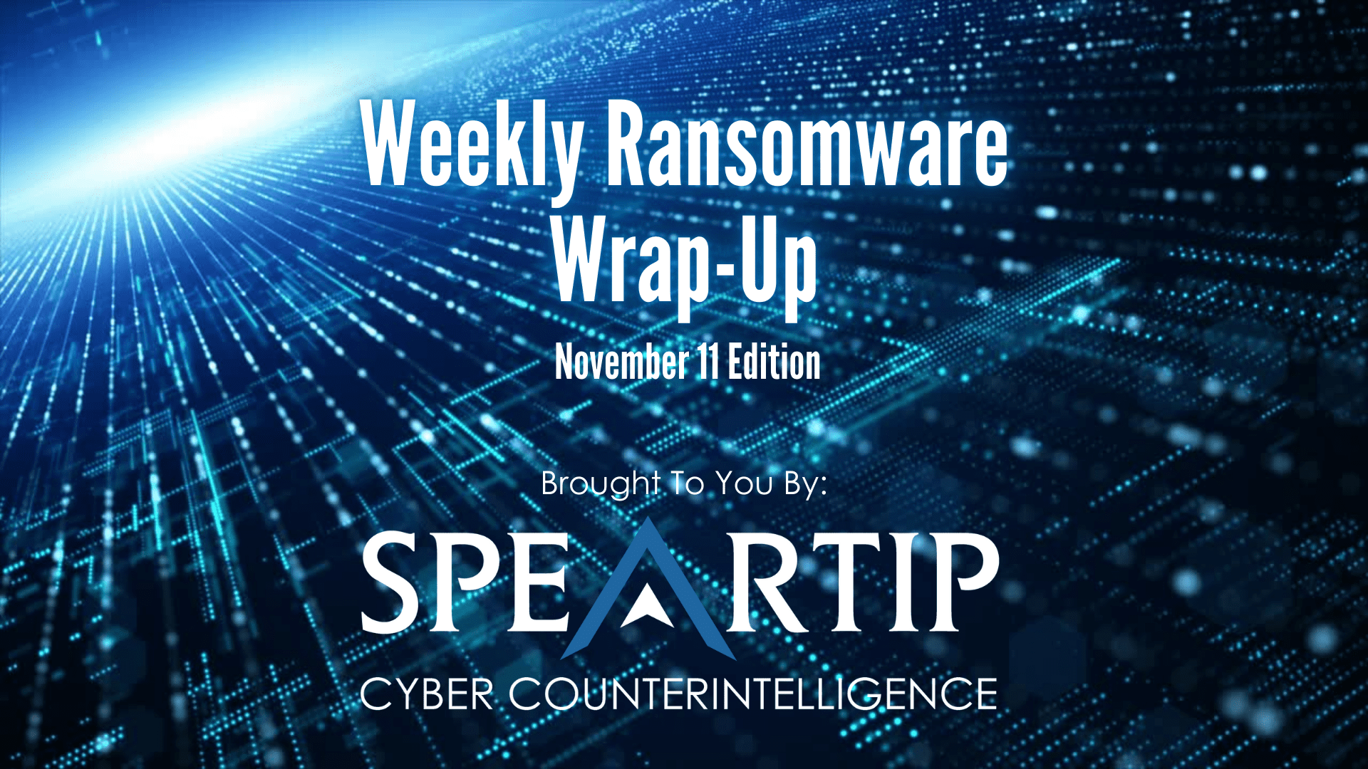 November 11, 2022 Ransomware Wrap-Up